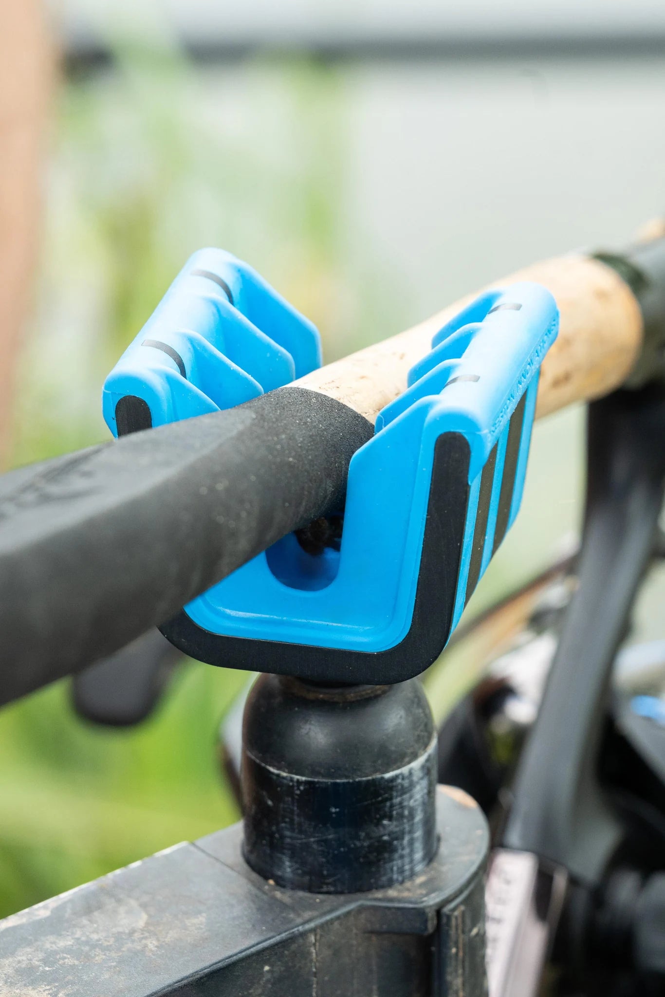 Preston Multi Gripper Rest met hengel in detail