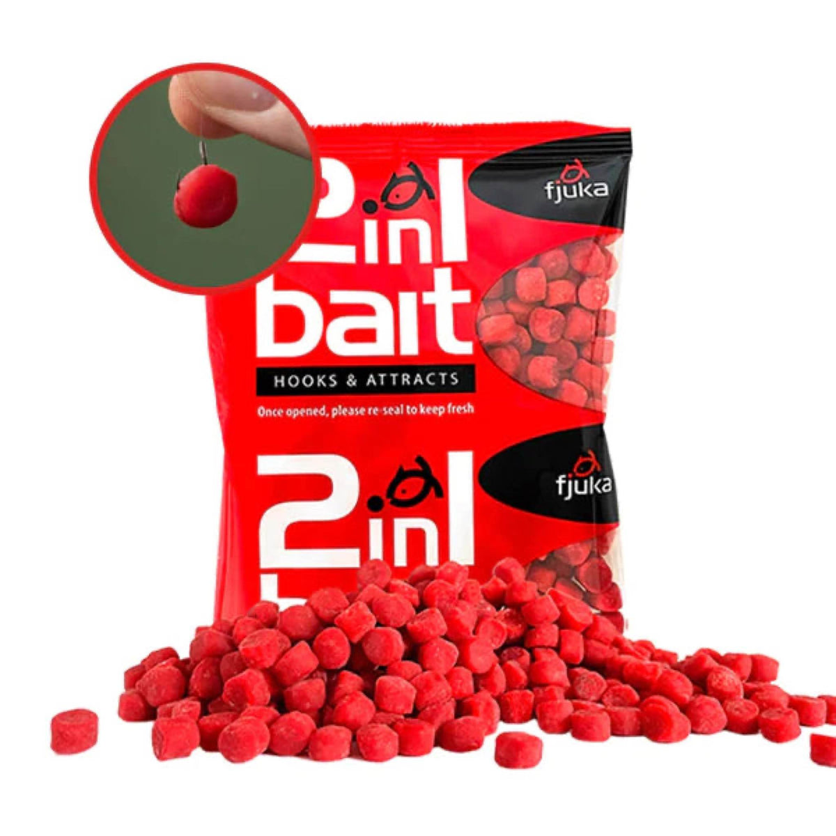 Fjuka Fatboys 2 in 1 Bait 10mm Red – rode pellets