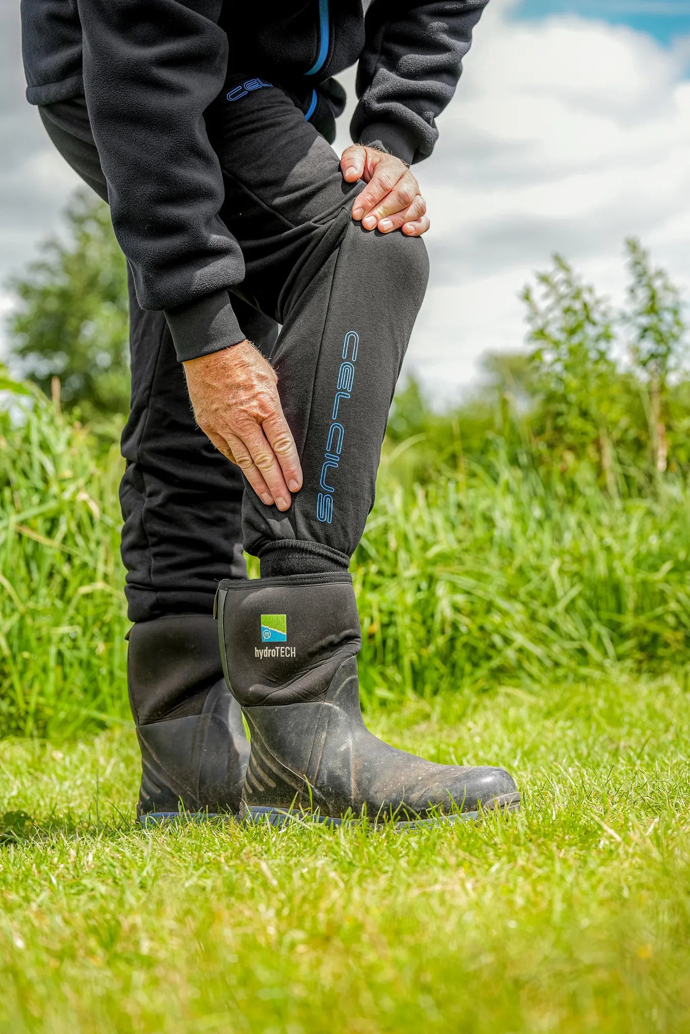 Preston Celsius Joggers pasvorm rond knie en onderbeen