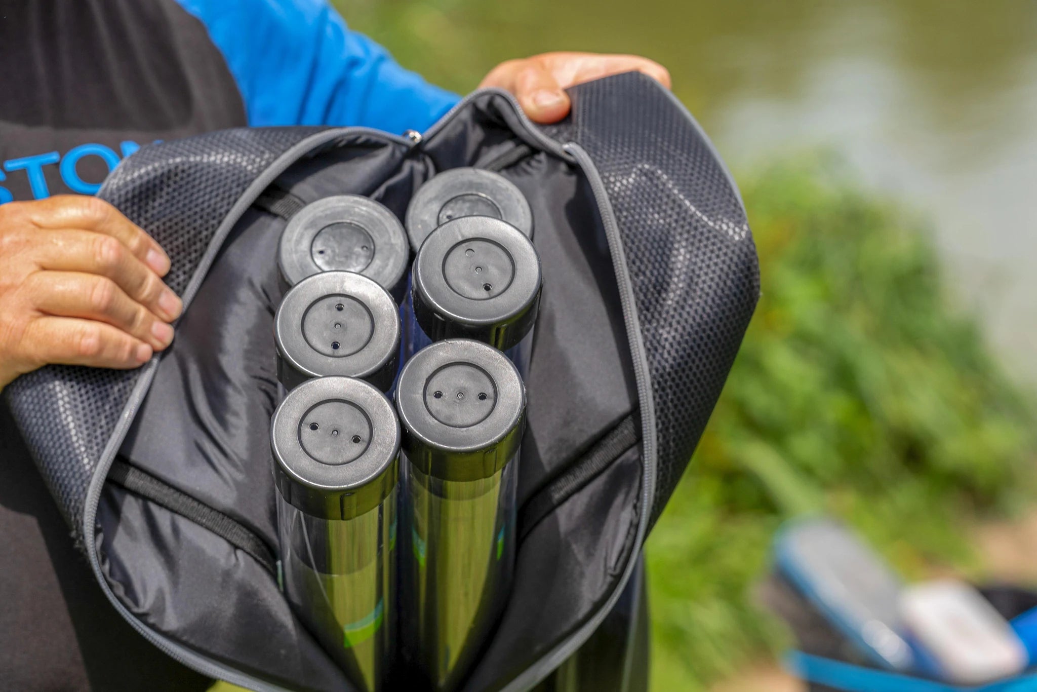 Preston Competition XS 6 Tube Holdall met zes hengelkokers