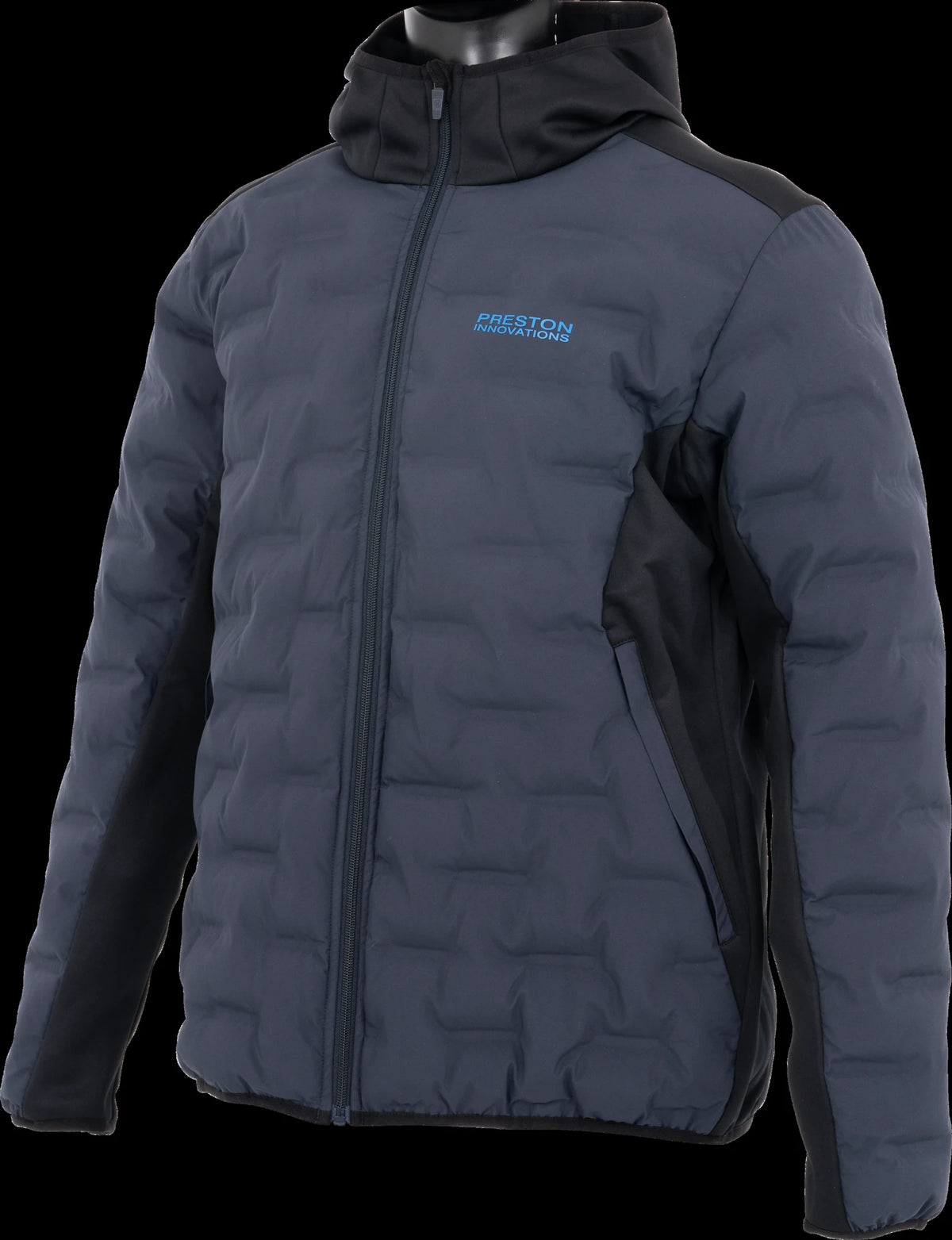 Preston DuraTech Hybrid Jacket schuin vooraanzicht op zwarte achtergrond
