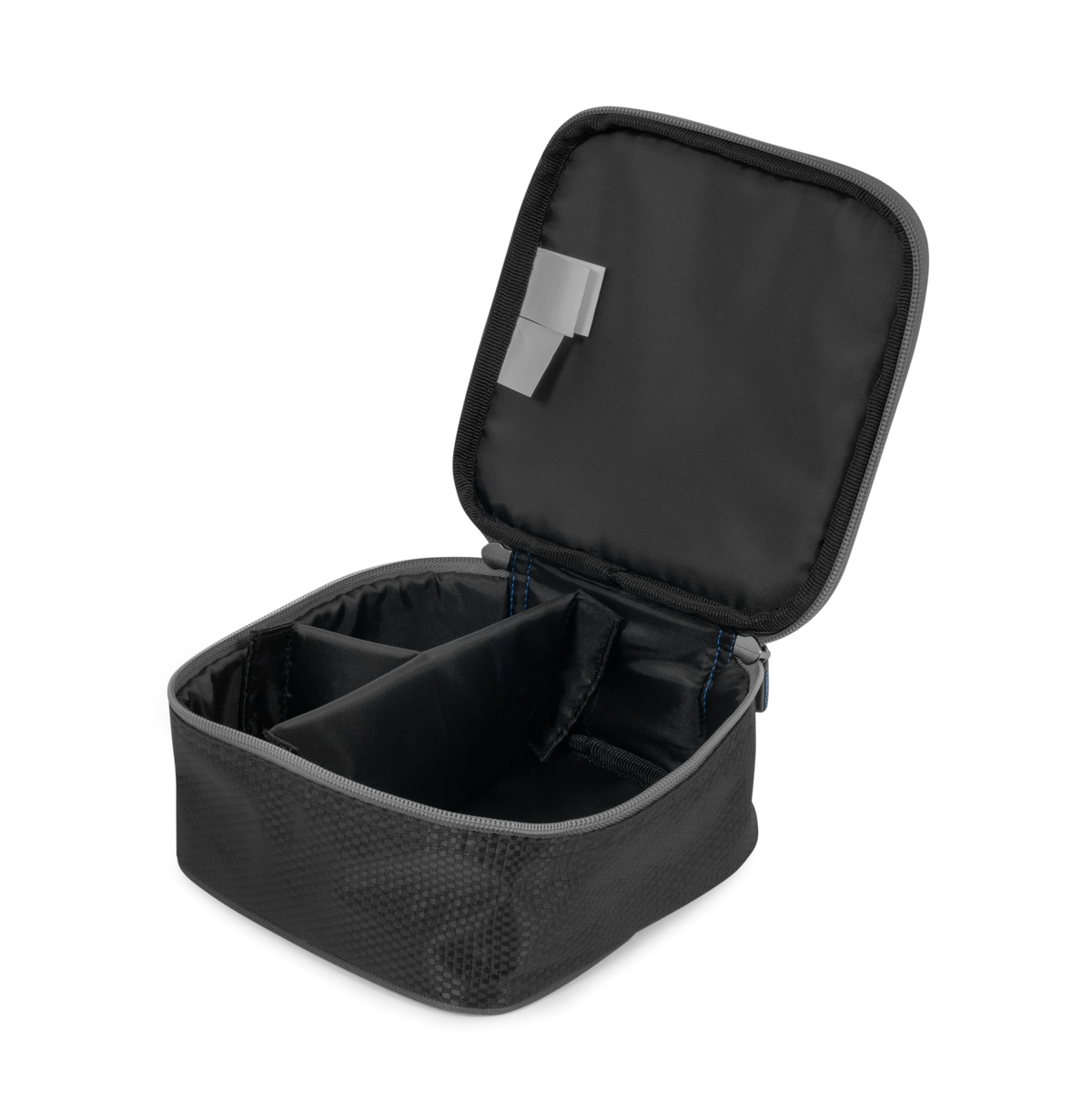 Preston Competition XS Reel Case geopend met interne verdelers