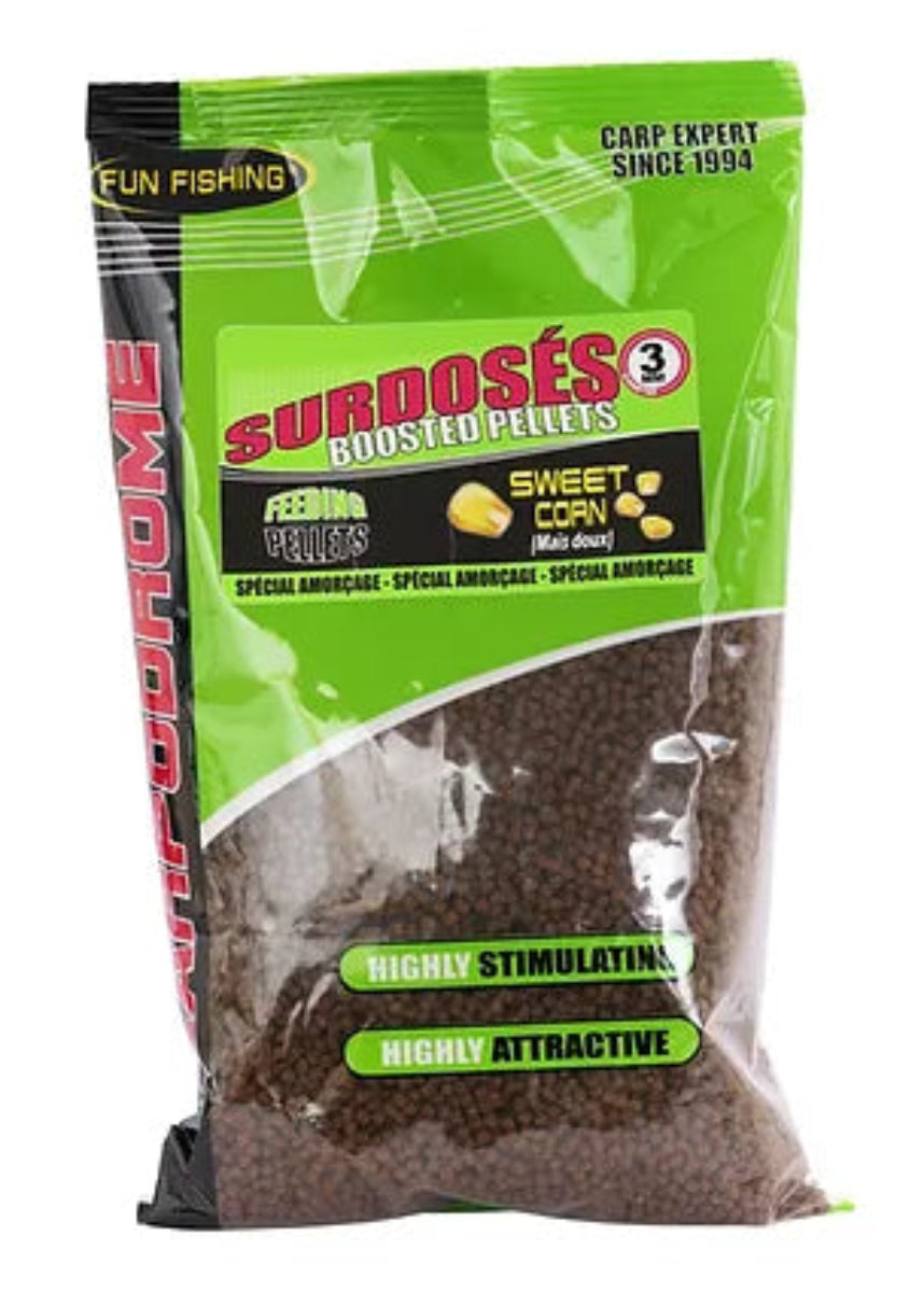 Fun fishing pellets surdoses 3mm - sweet corn