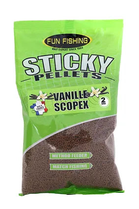 Fun fishing sticky pellets 2mm - vanille scopex