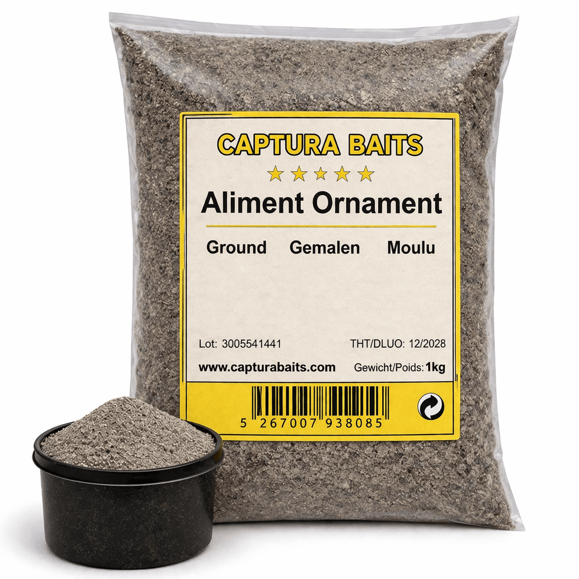 Captura-Baits-gemalen-aliment-ornament