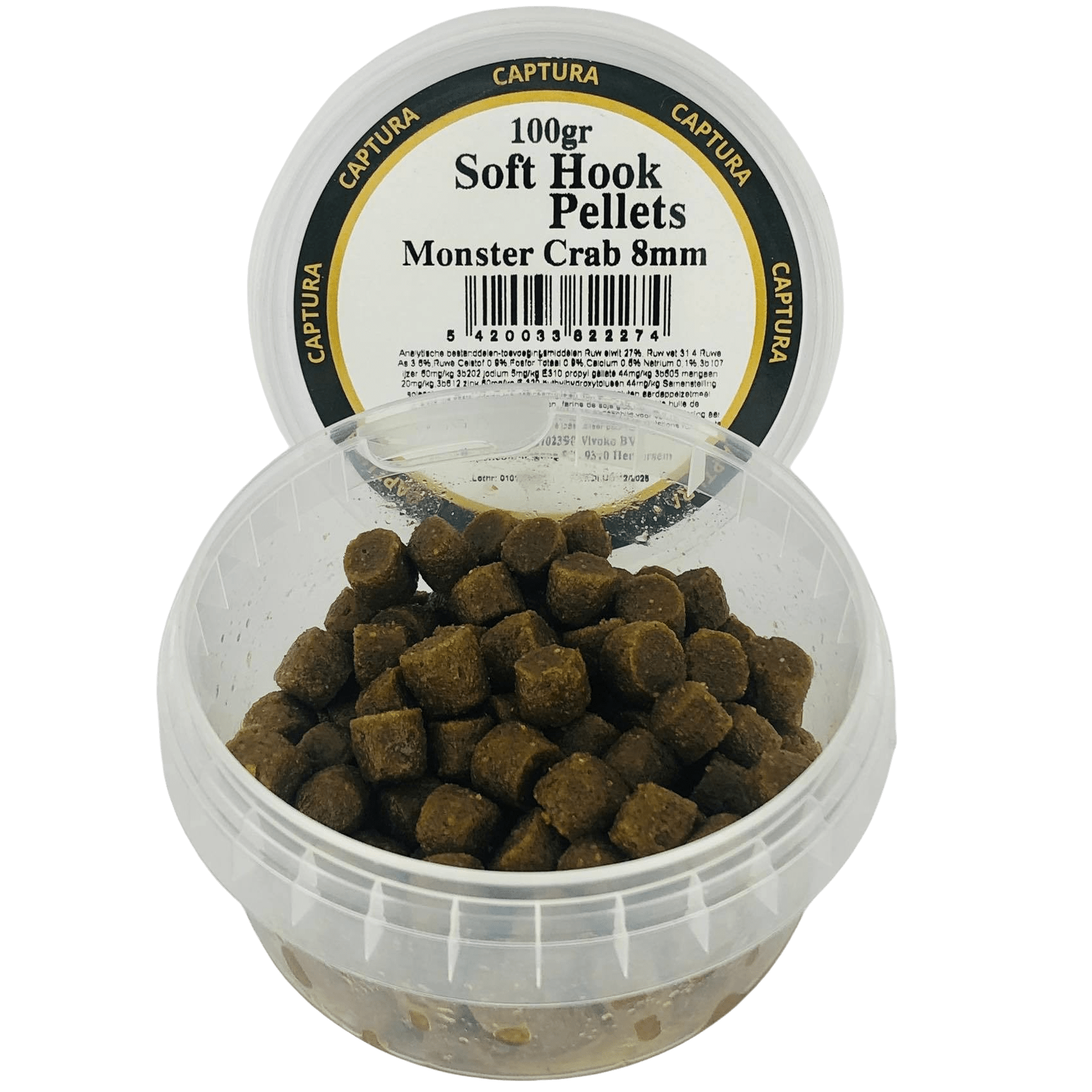 EINDE REEKS !! SOFT HOOK PELLETS MONSTER CRAB 100g 🎁 Pellet Deal