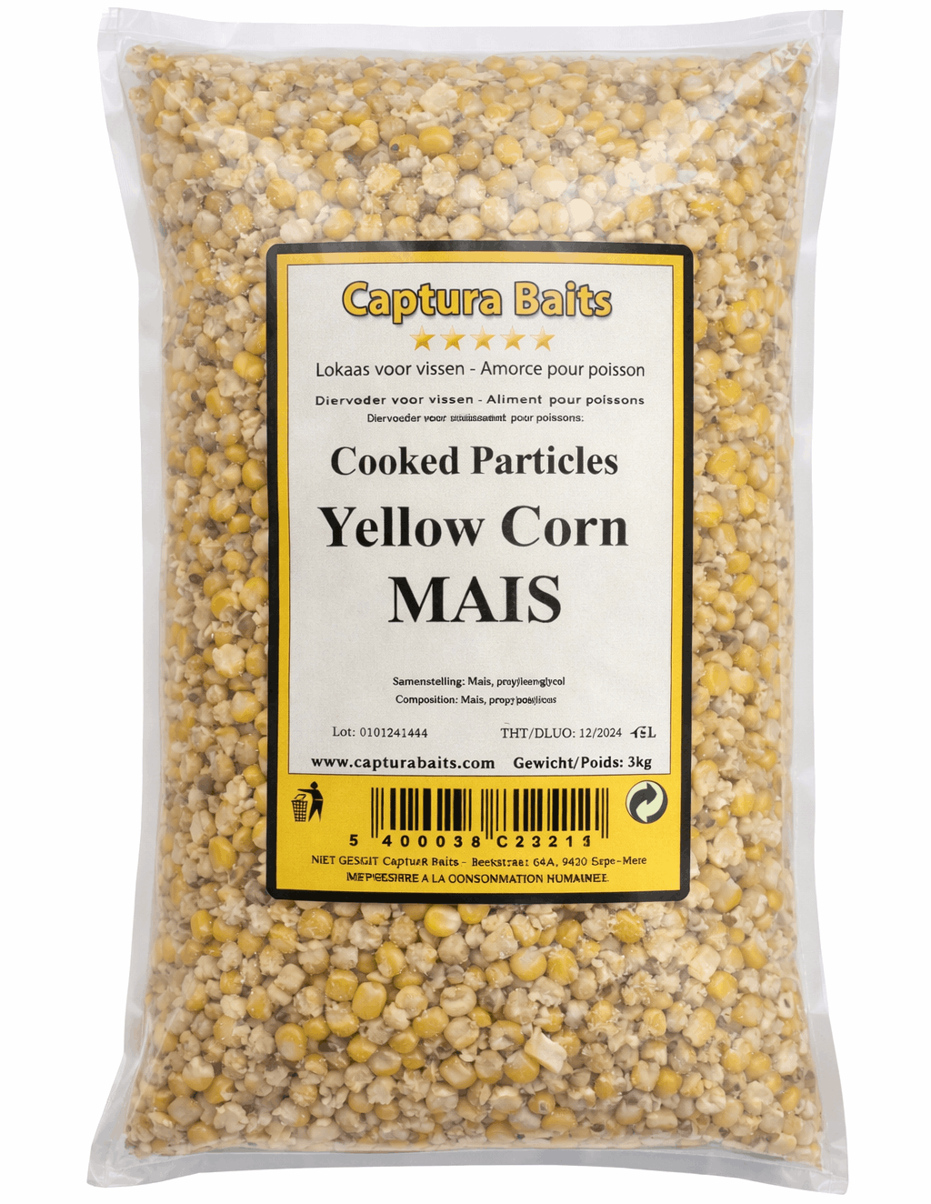 Captura-baits-Cooked-particles-yellow-corn-3kg