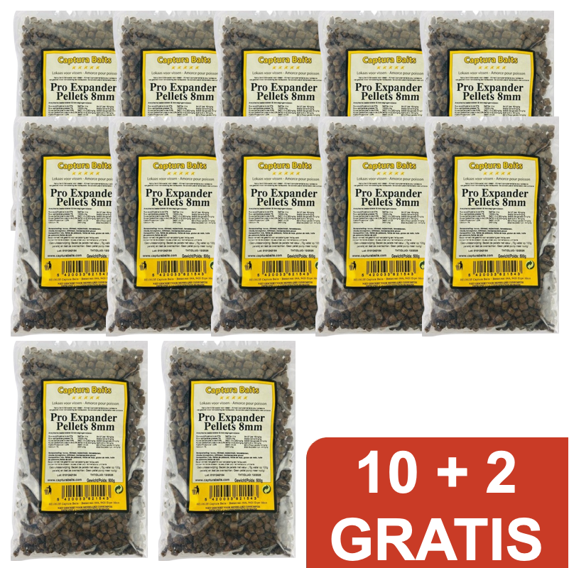 PRO EXPANDER PELLETS 500g - 10 + 2 GRATIS π Pakket Deal