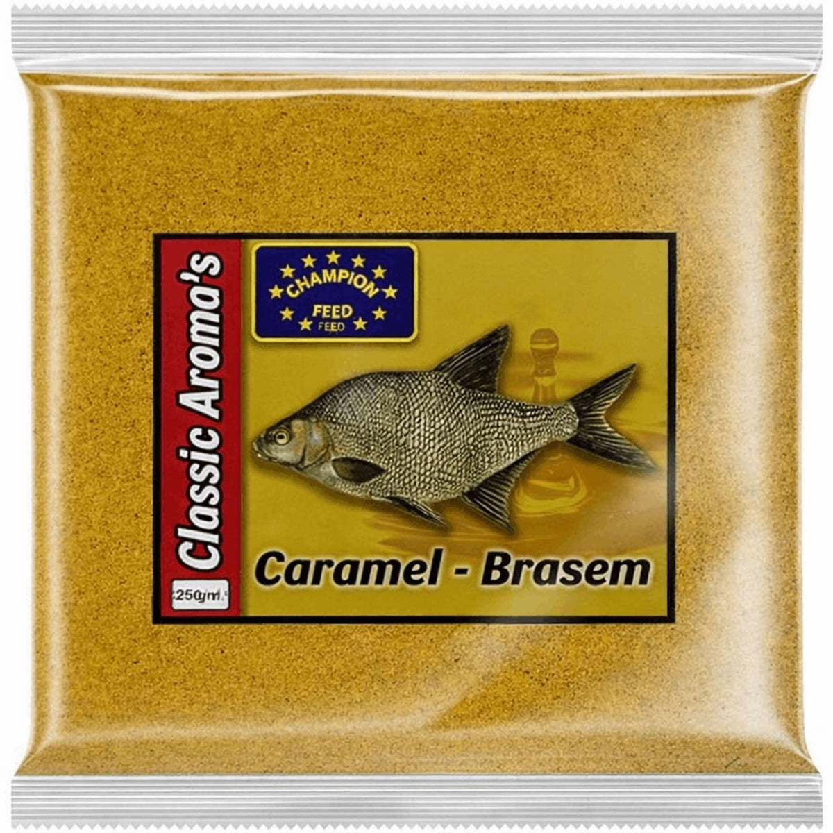Champion Feed Caramel Bream 250g karamel brasem poederadditief verpakking