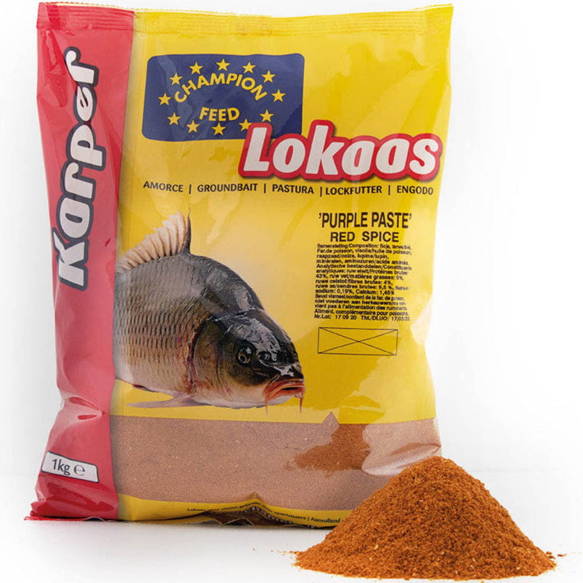 Champion Feed Purple Paste 1kg Red Spice haakdeeg verpakking