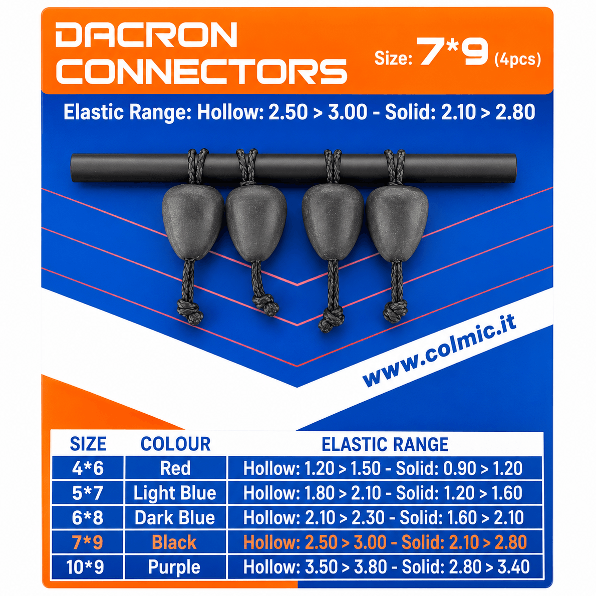 Colmic-Dacron-Connector-black