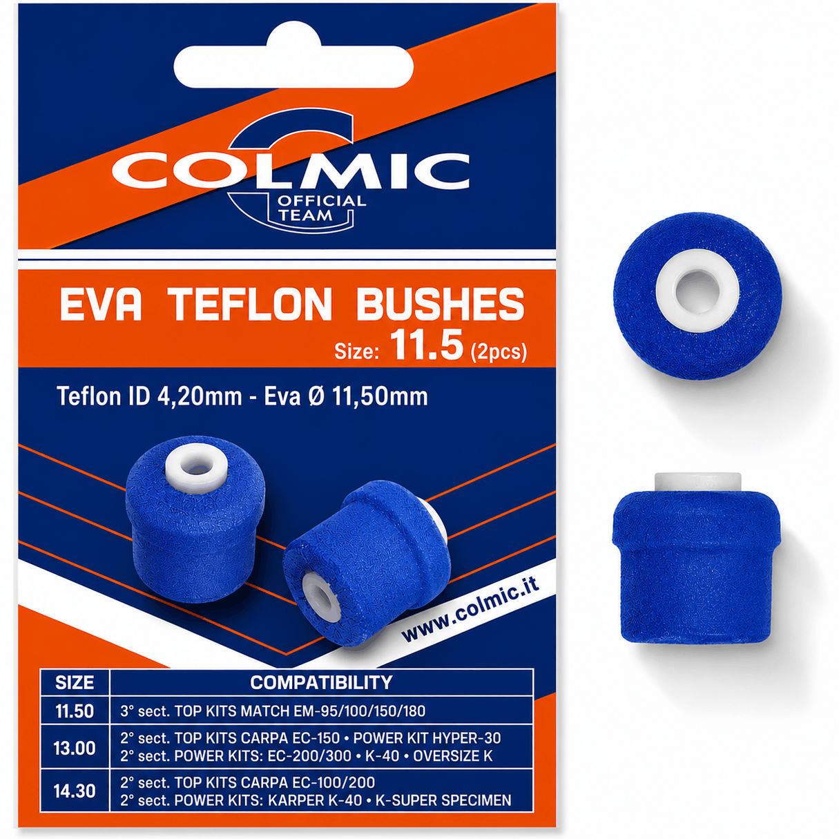 Colmic-Eva-Teflon-Bushes-11.5mm-1