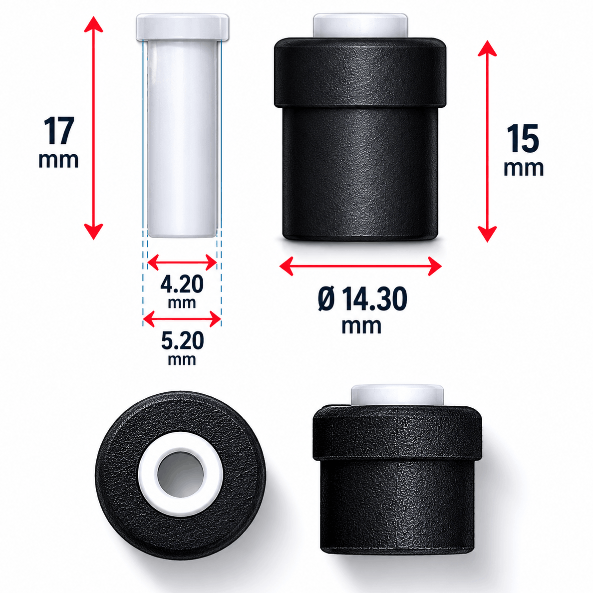 Colmic-Eva-Teflon-Bushes-11.5mm
