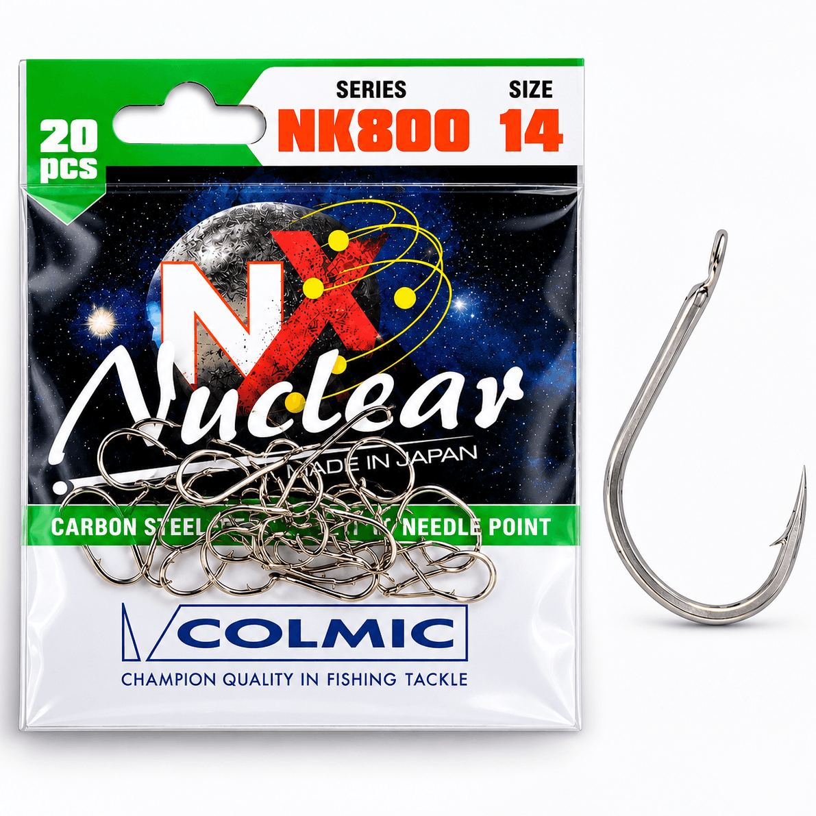 Colmic_Nuclear_NK800_Hooks_Nickel_Nikkel_haak_Weerhaak_size-14