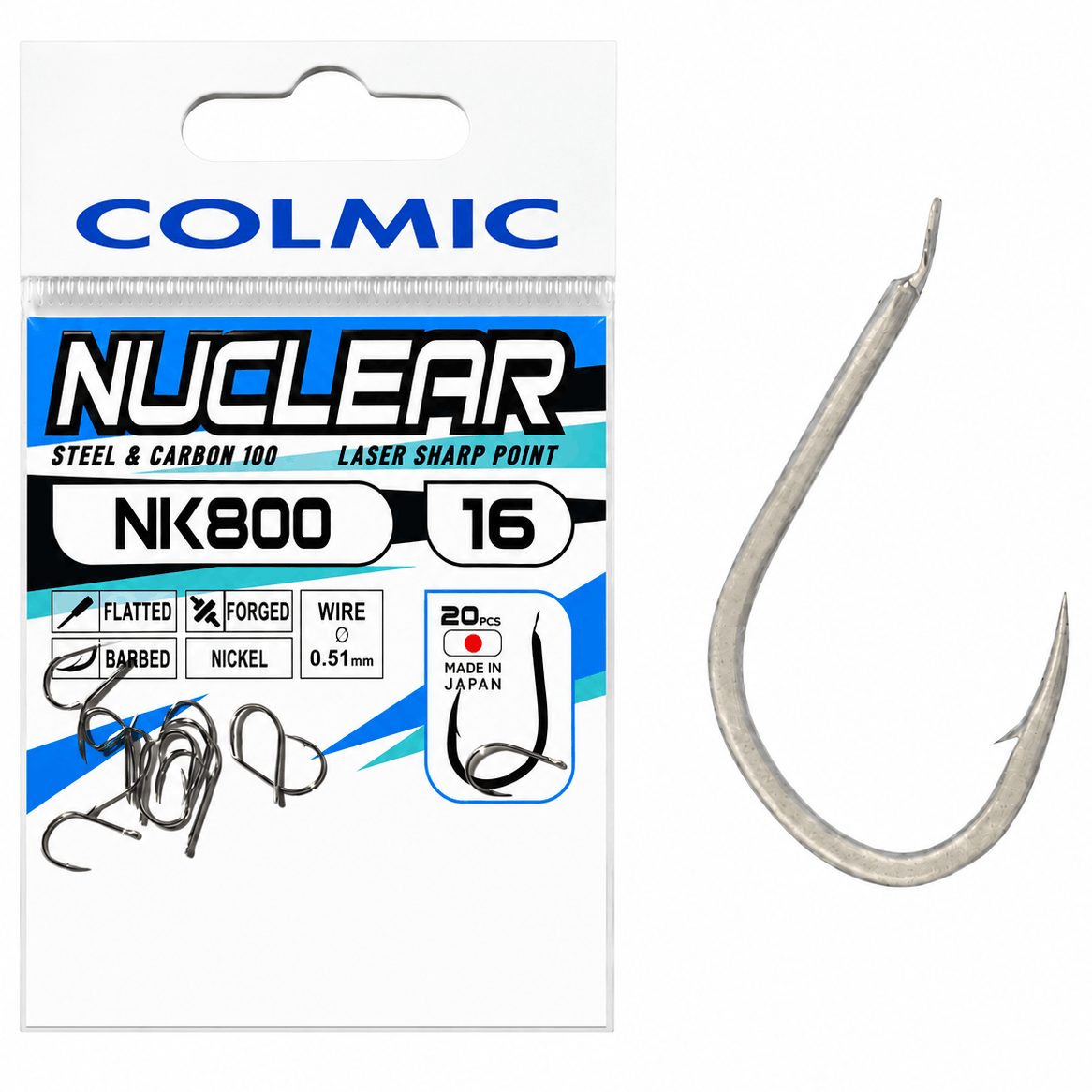 Colmic_Nuclear_NK800_Hooks_Nickel_Nikkel_haak_Weerhaak_size-16-a