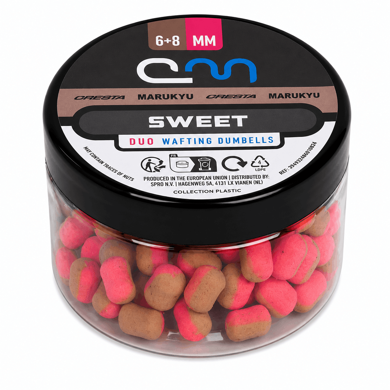 Cresta-Marukyu-Dumbell-Wafters-DUO-sweet-pink-brown