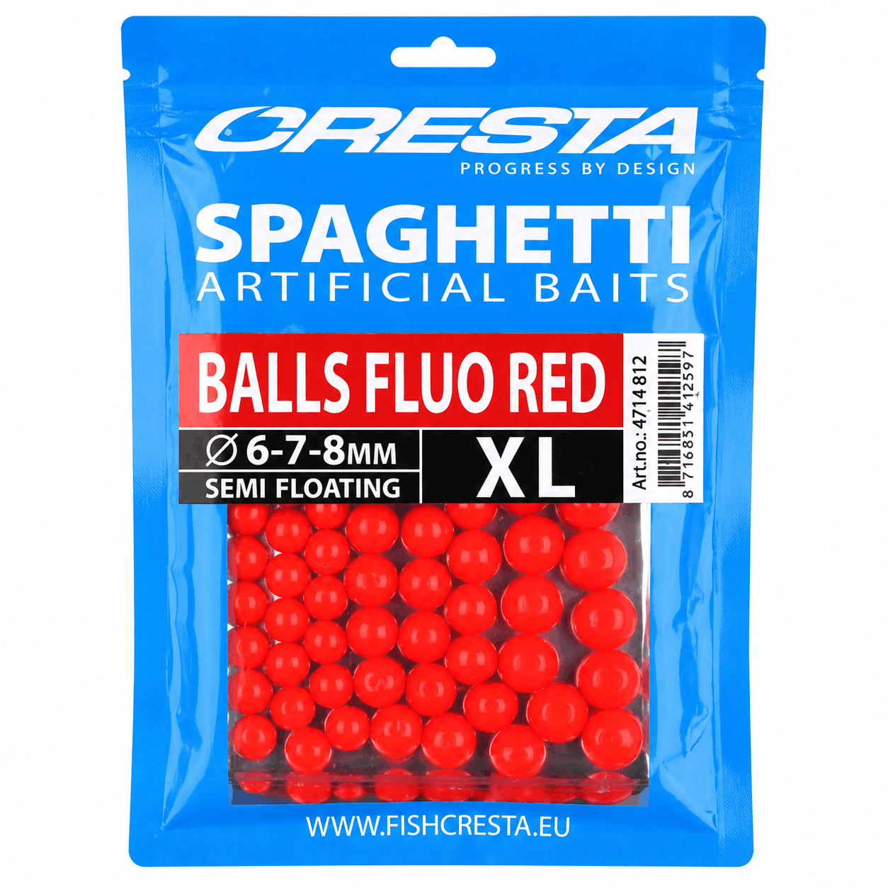 Cresta-Spaghetti-Balls-XL-Fluo-red