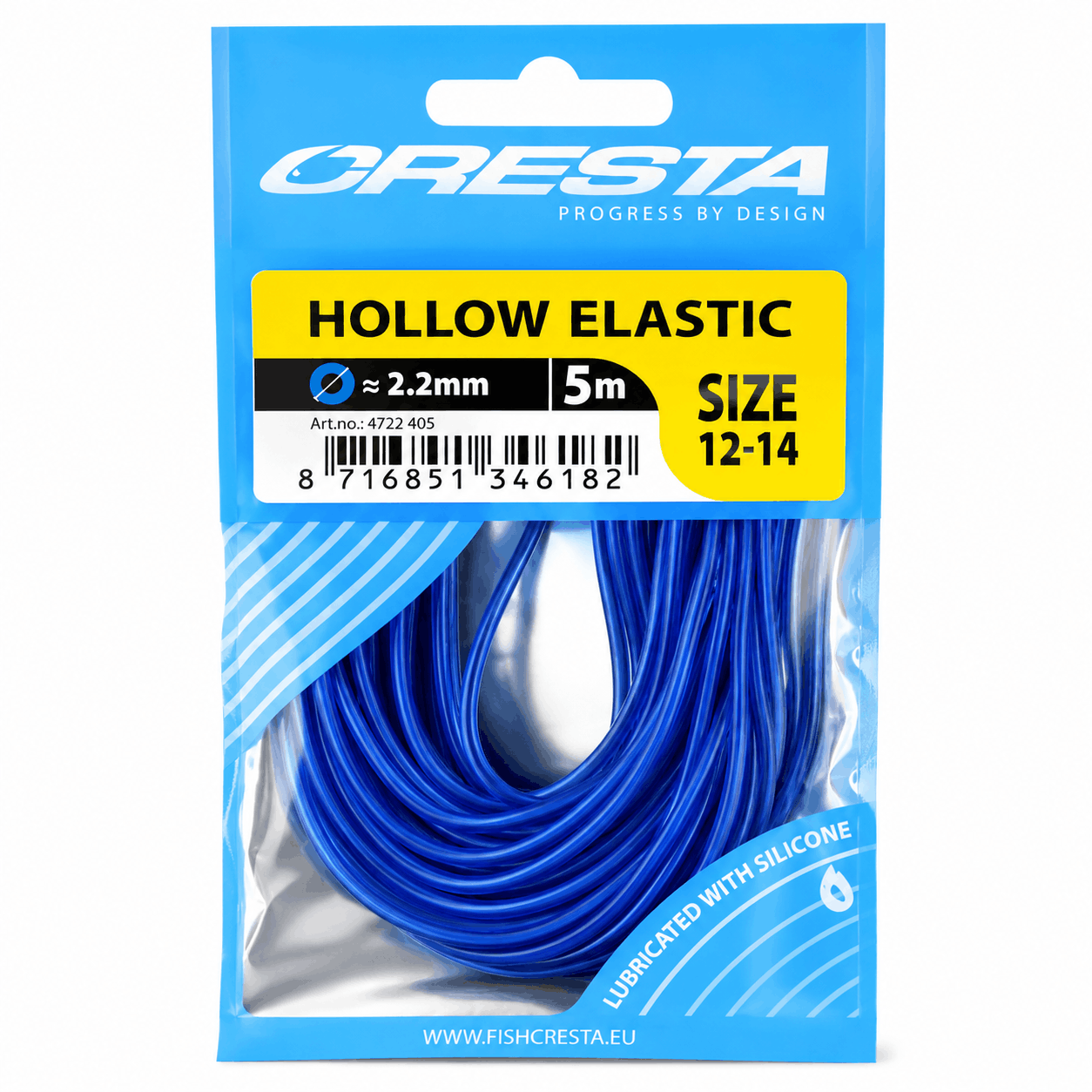 Cresta_Hollow_Elastic_2.2mm_Blauw