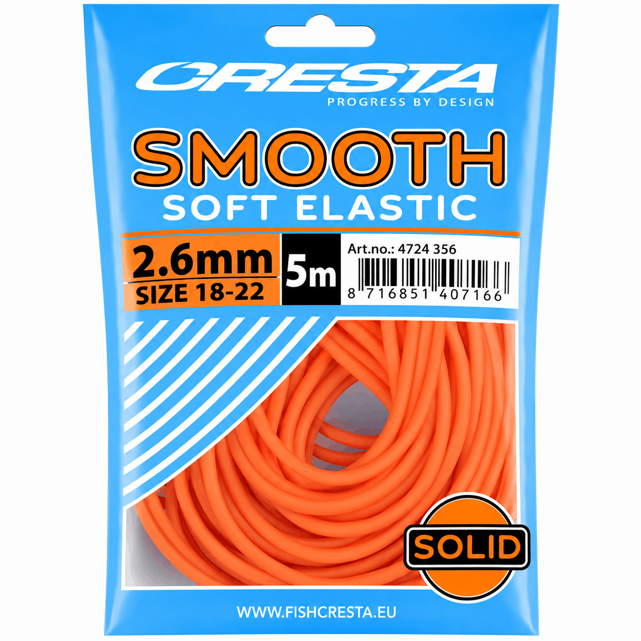 Cresta_Smooth_Soft_Elastic_Volle_Elastiek-26mm-orange