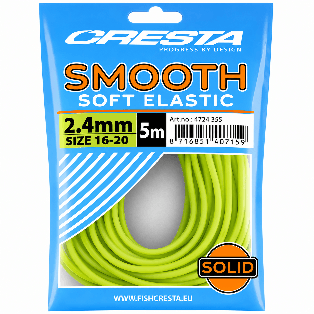 Cresta_Smooth_Soft_Elastic_Volle_Elastiek_24mm-groen