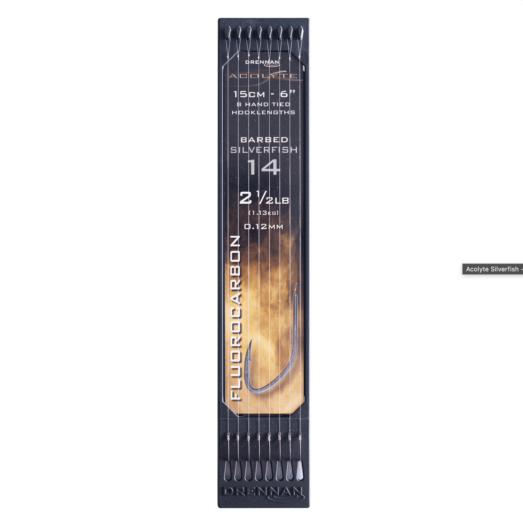 Drennan-Acolyte-Silverfish-Barbed-15cm-6inch-size-14-012mm