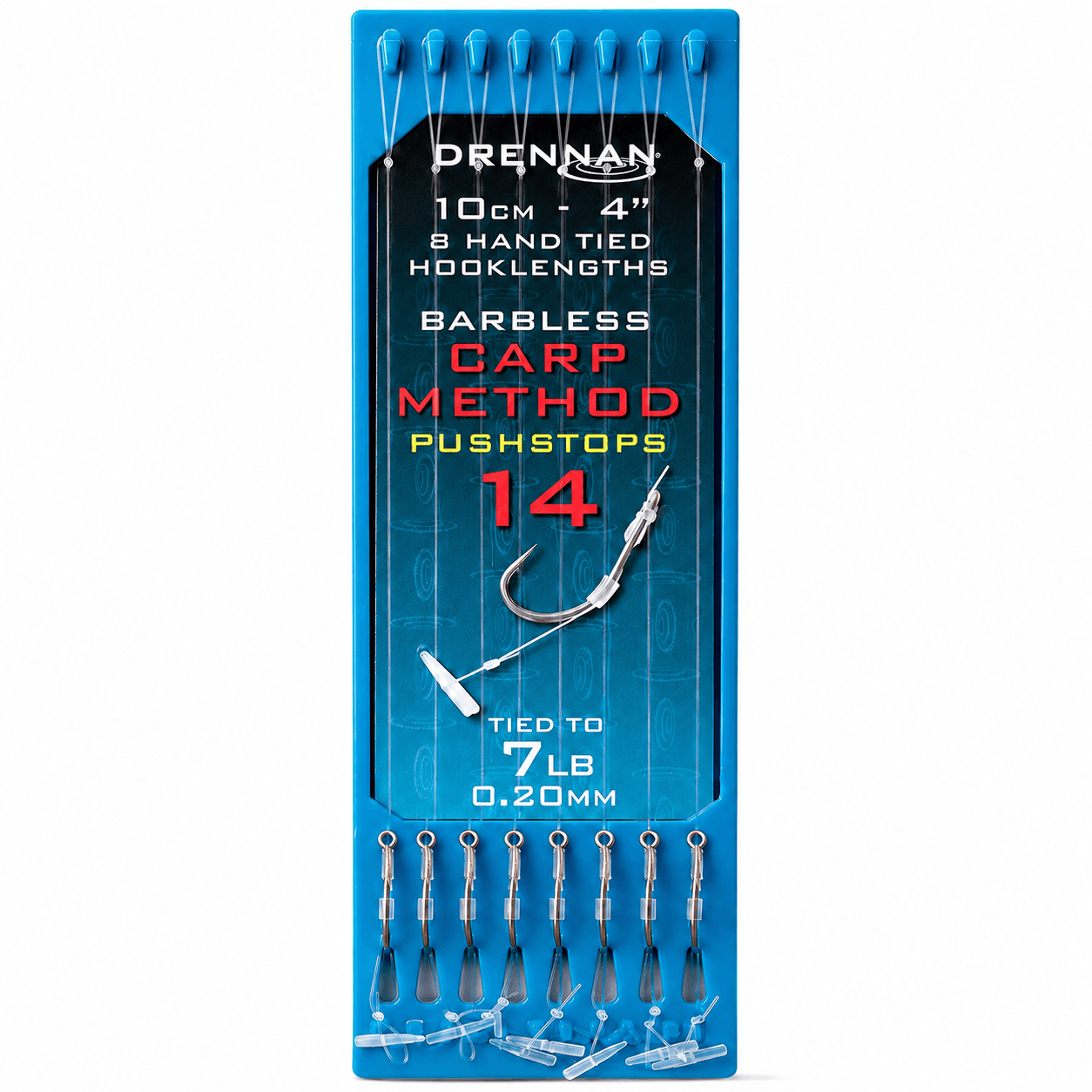 Drennan-carp-method-pushstops-hooklengths-10cm-size-14-020mm