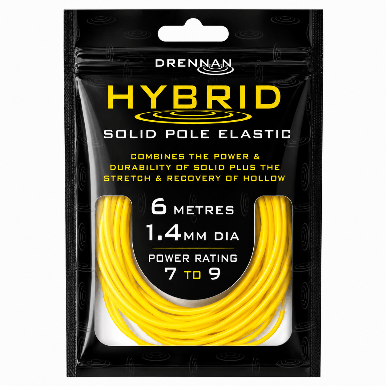 Drennan-hybrid-solid-pole-elastic-14mm-yellow