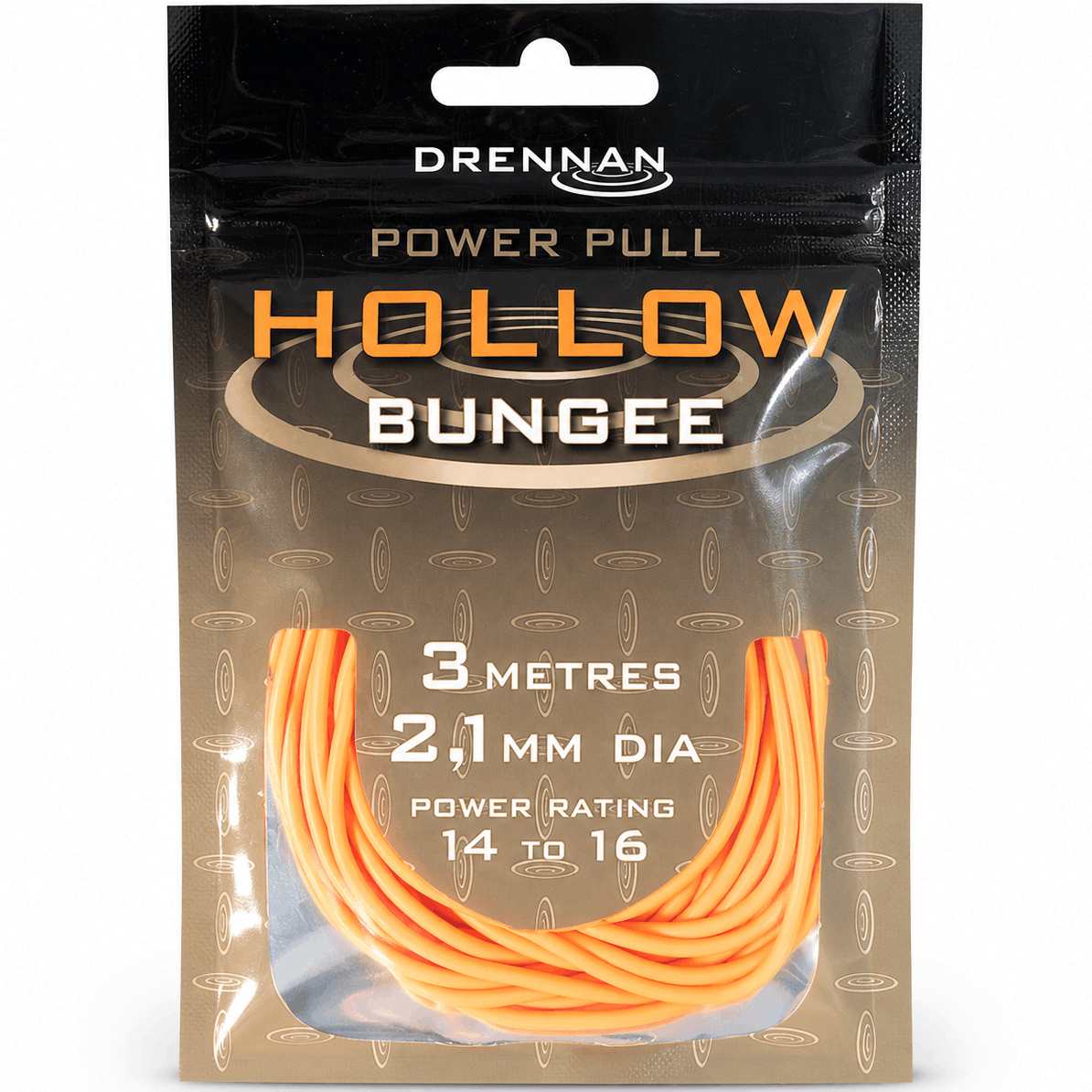 Drennan-power-pull-hollow-bungee-3m-2.1mm-Orange