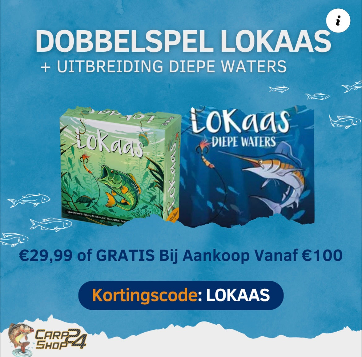 DOBBELSPEL LOKAAS + UITBREIDING DIEPE WATERS