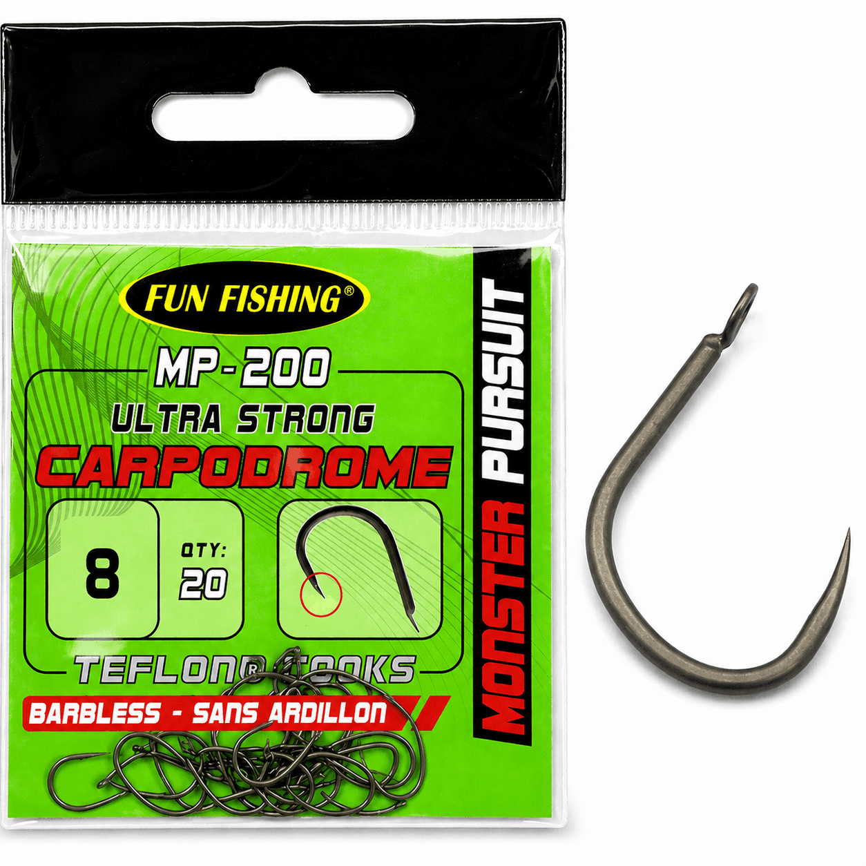 Fun-Fishing-MP-200-Hook-barbless-size-8