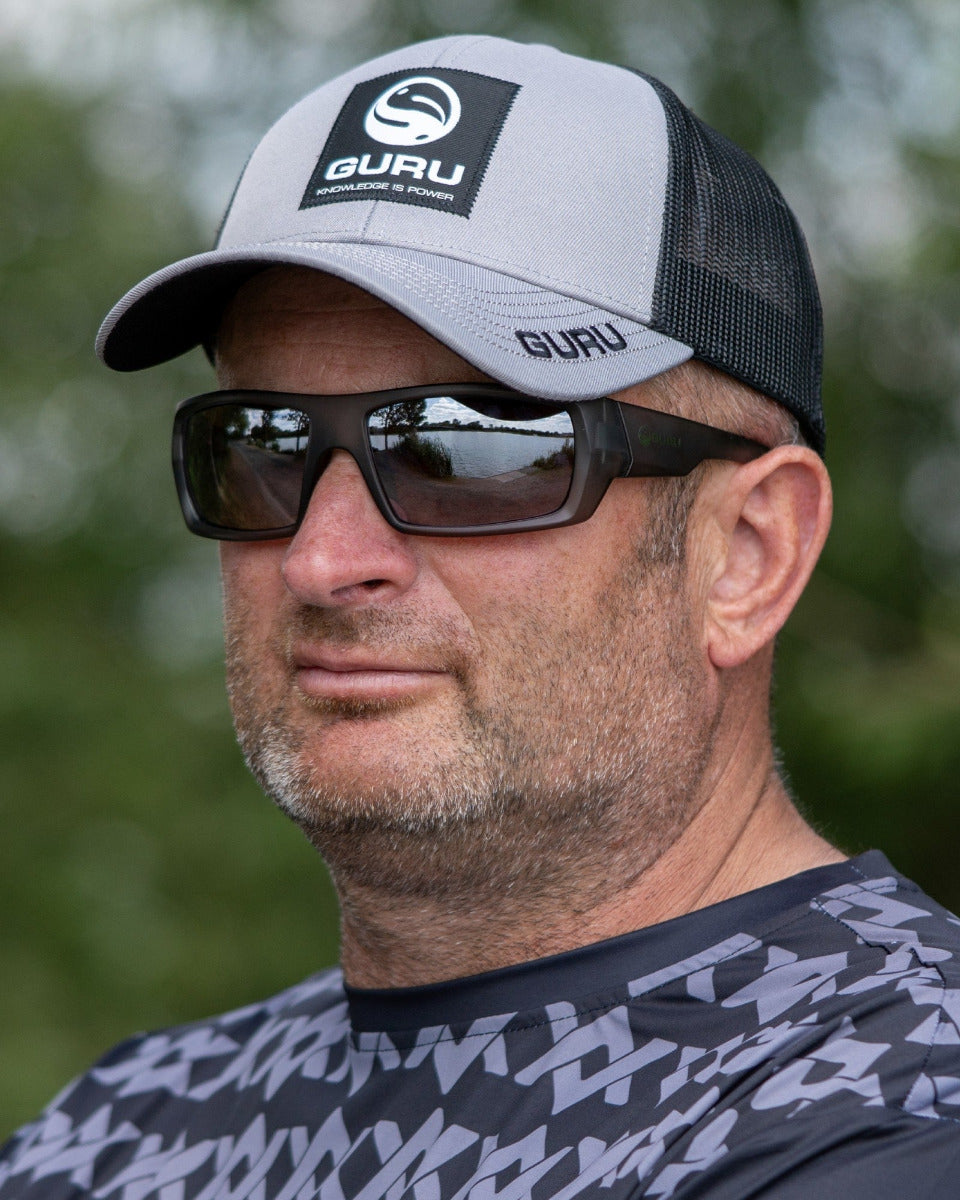 Guru grey patch trucker cap