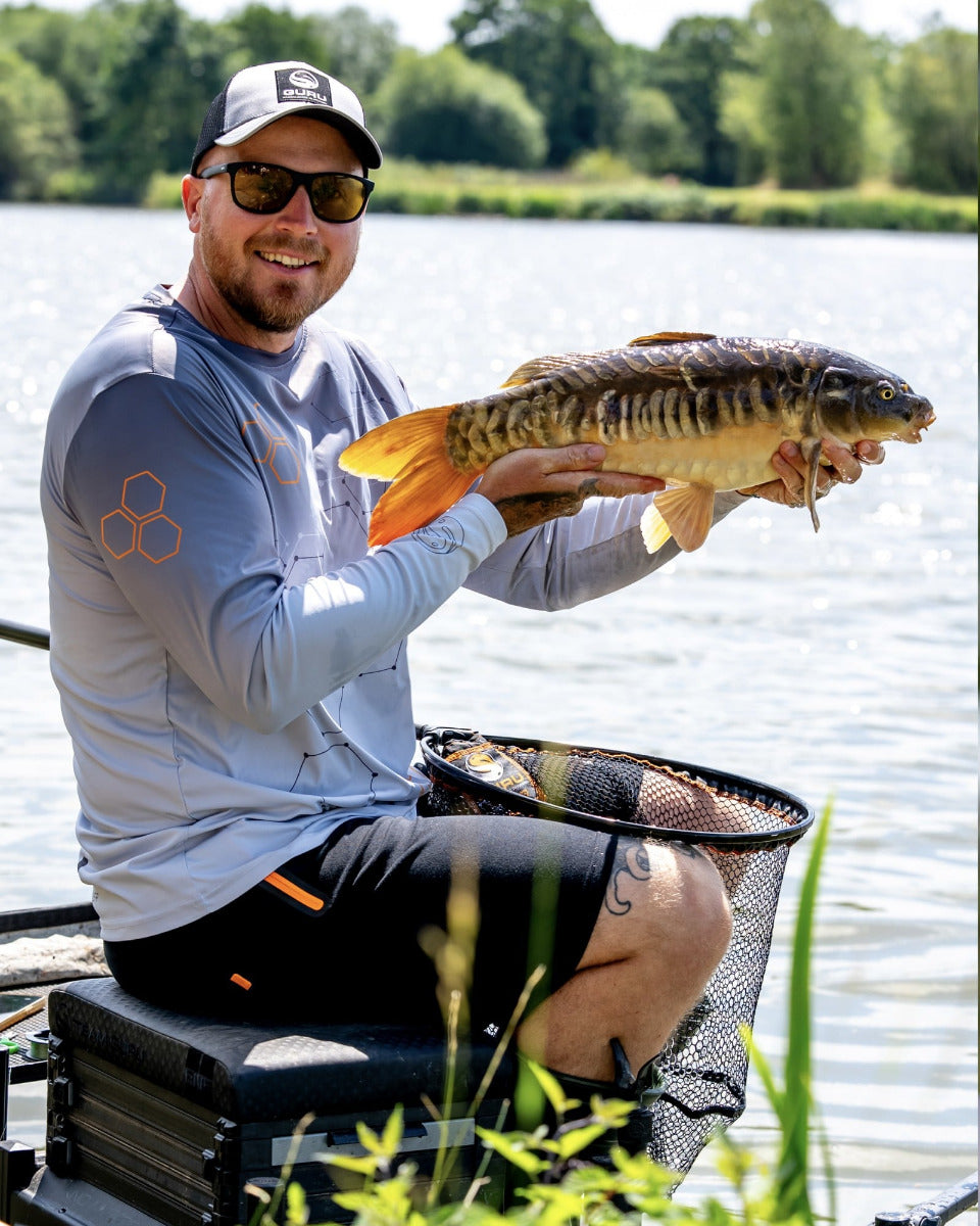 Guru grey patch trucker cap
