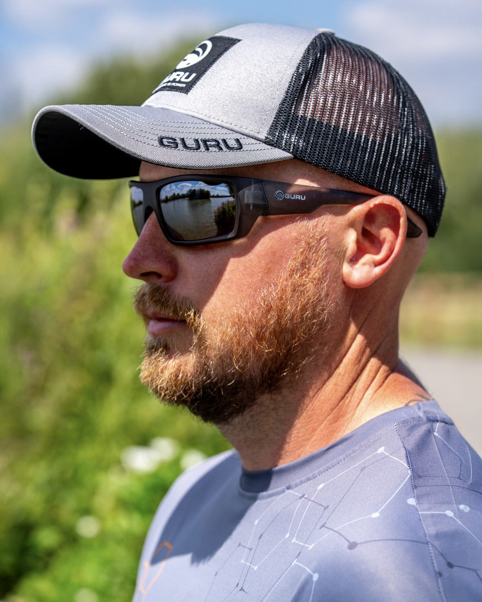 Guru grey patch trucker cap