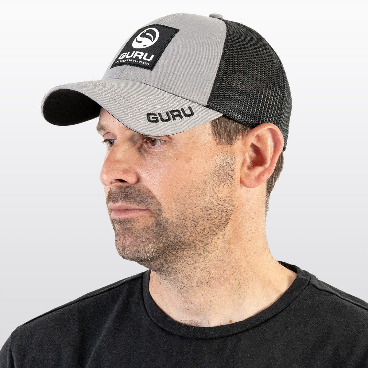 Guru grey patch trucker cap