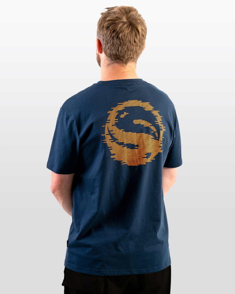 Guru glitch navy tee