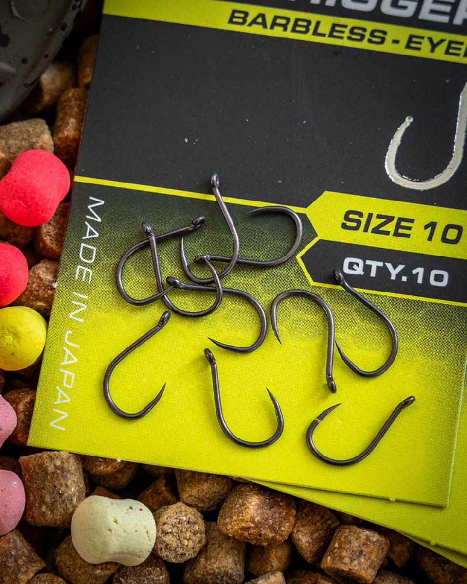 X6 CARP PELLET RIGGER BARBLESS EYED