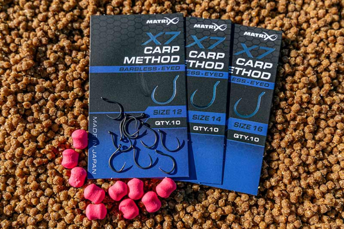 X7 CARP METHOD BARBLESS EYED