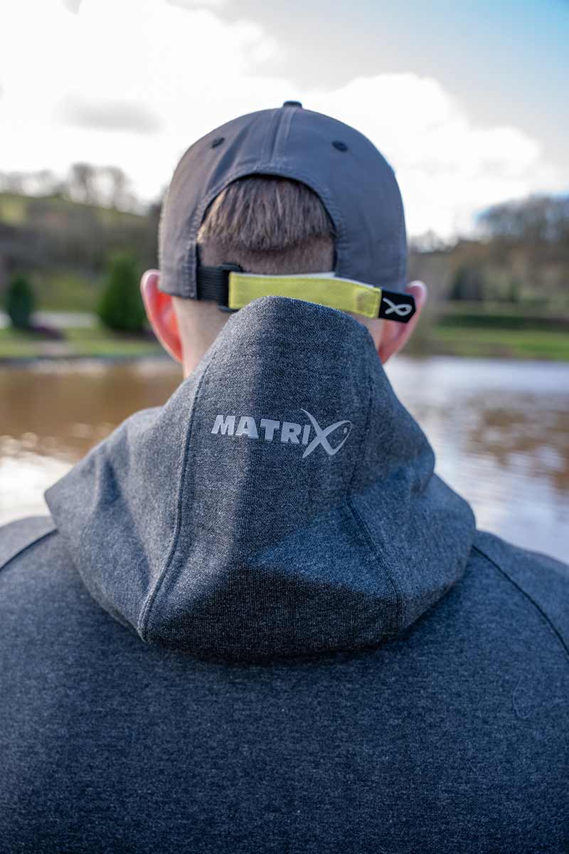 CHARCOAL MARL ZIP HOODY