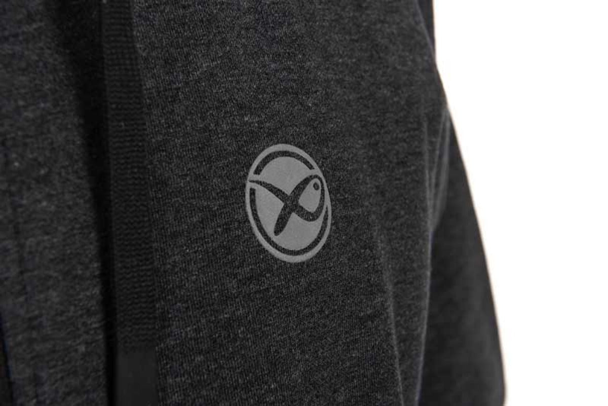 CHARCOAL MARL ZIP HOODY