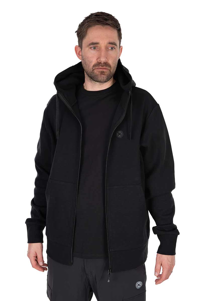 Matrix black stealth zip hoody