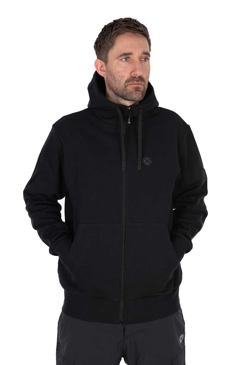 Matrix black stealth zip hoody