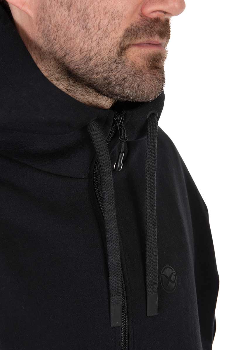 Matrix black stealth zip hoody