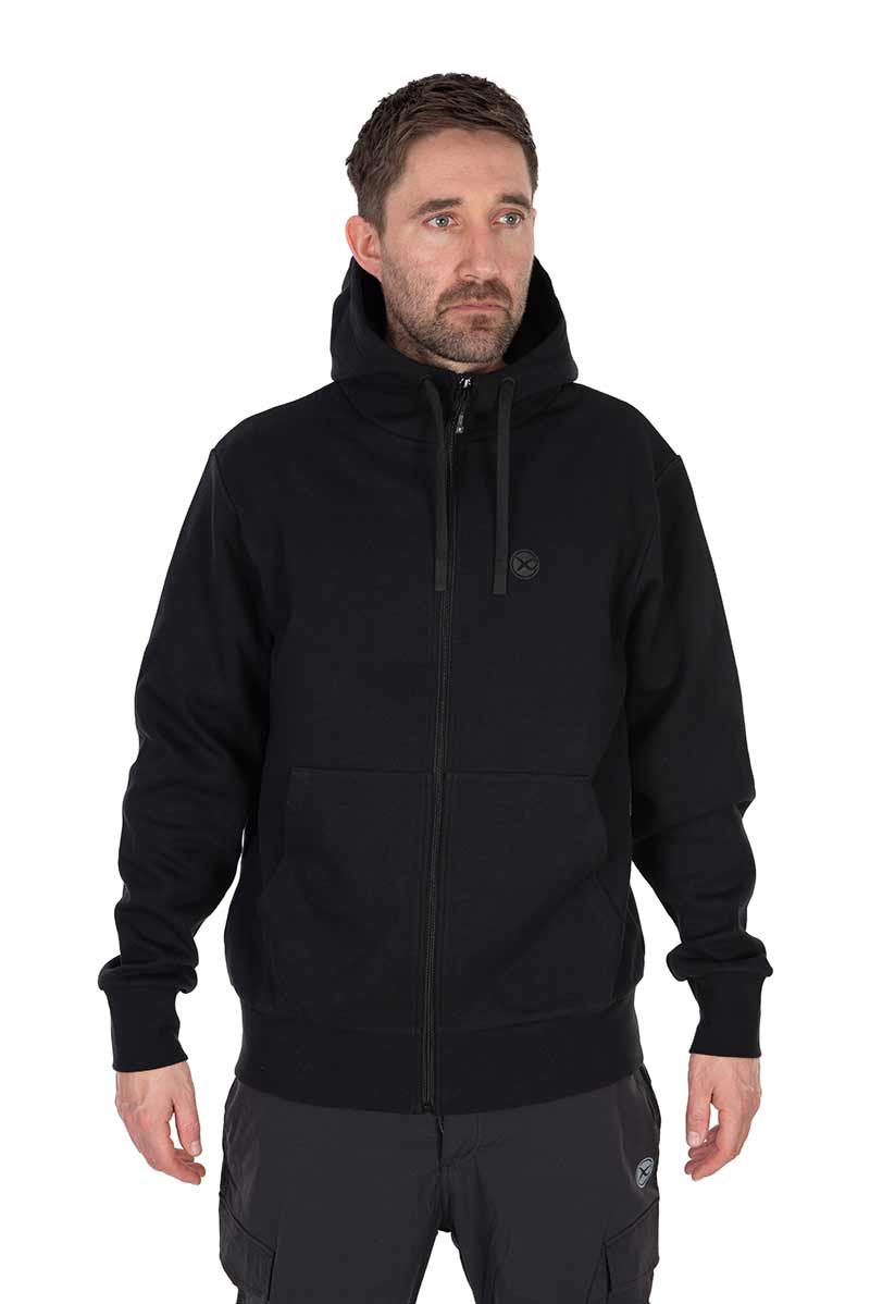 Matrix black stealth zip hoody
