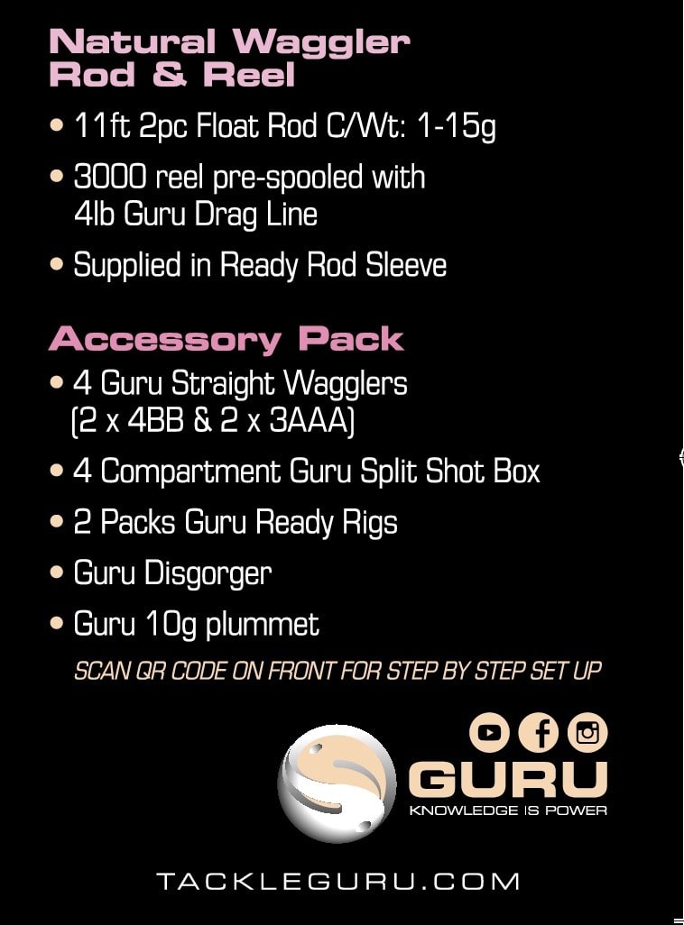 11' NATURAL WAGGLER ROD & REEL COMBO