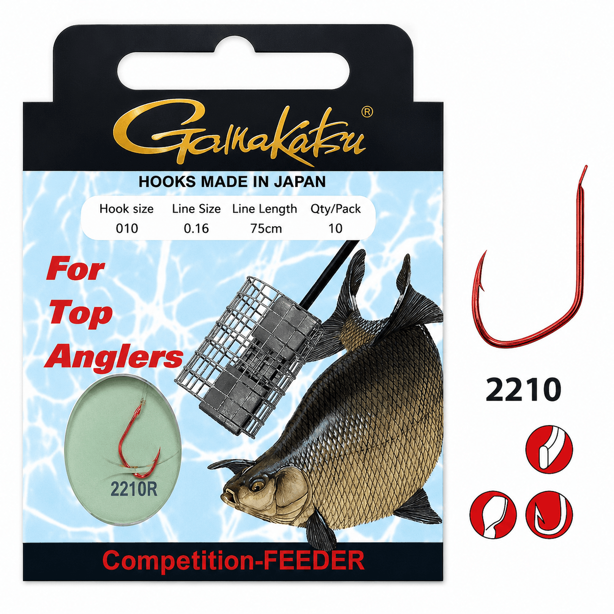 Gamakatsu-Competition-feeder-2210R-75cm-size-10-016mm