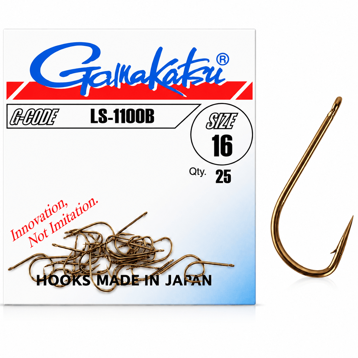 Gamakatsu-LS-1100B-Bronze-Barbed-size-16