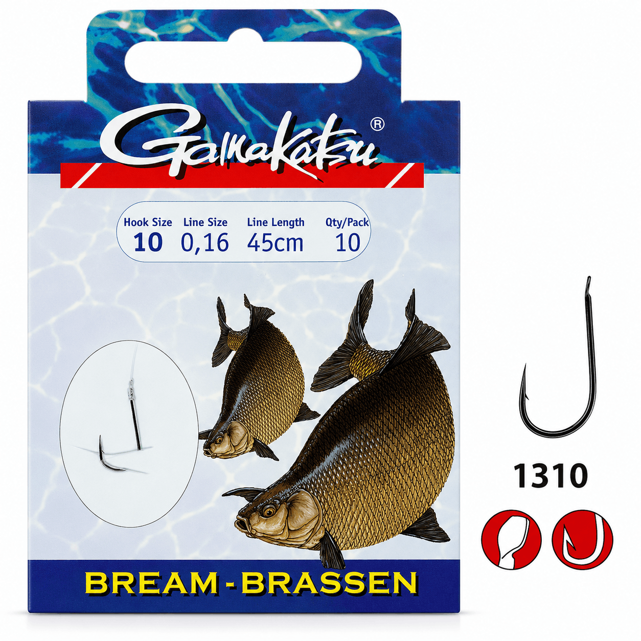 Gamakatsu-bream-1310-45cm-onderlijn-size-10-026mm