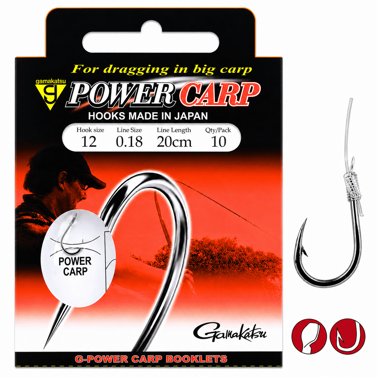 Gamakatsu-power-carp-booklet-onderlijn-20cm-size-12-018mm