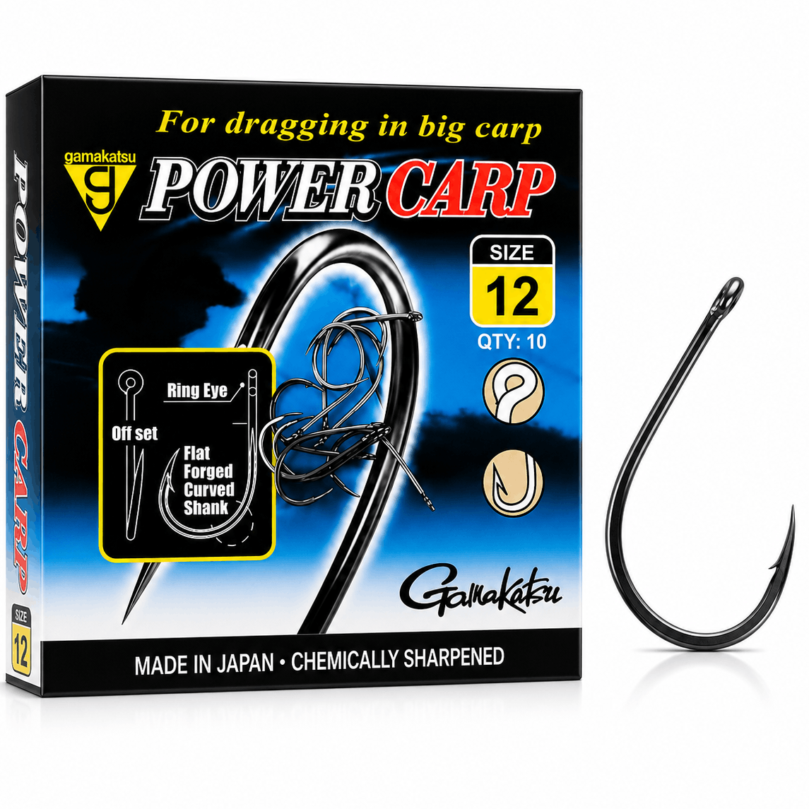 Gamakatsu-power-carp-eyed-barbed-size-12