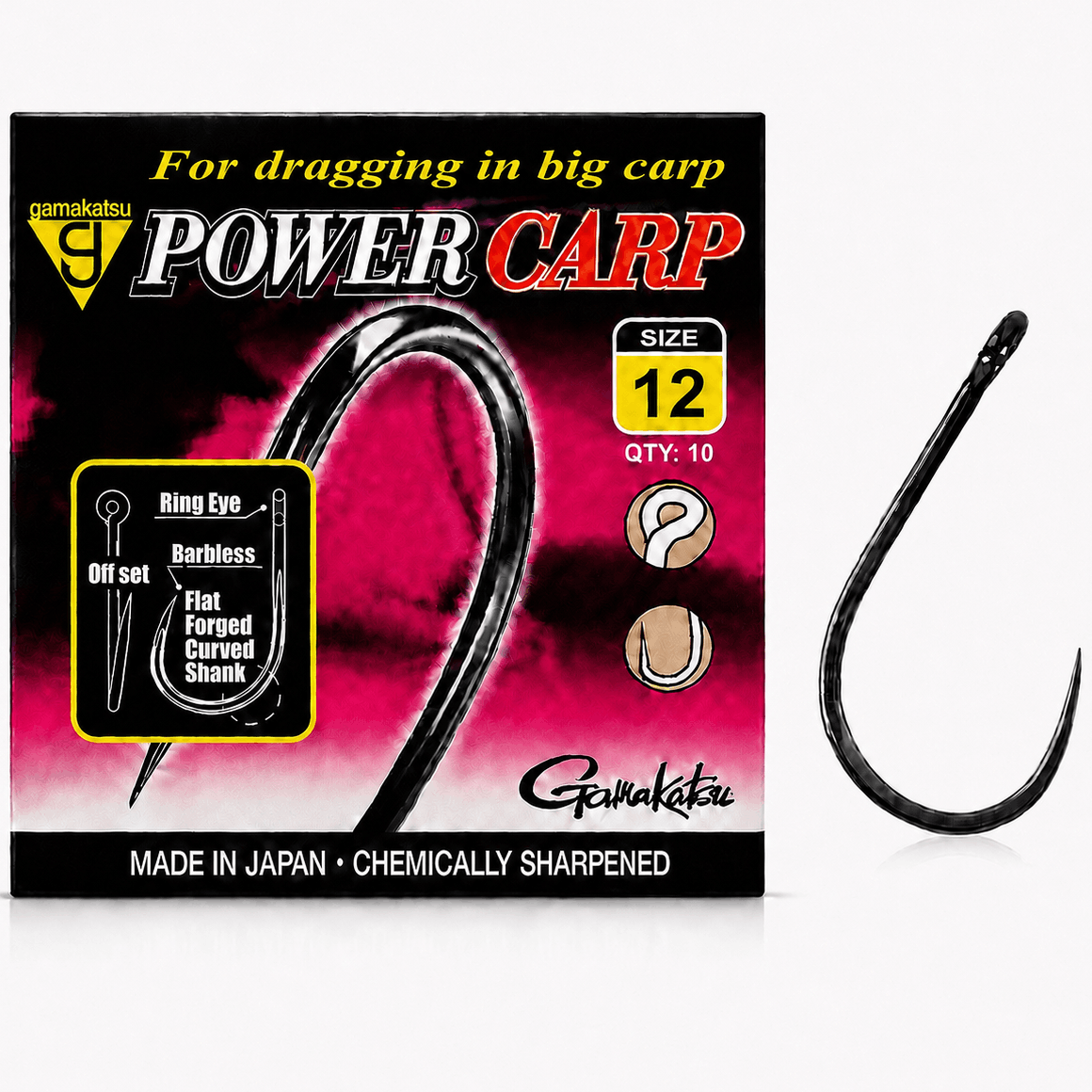 Gamakatsu-power-carp-ring-eye-barbless-size-12